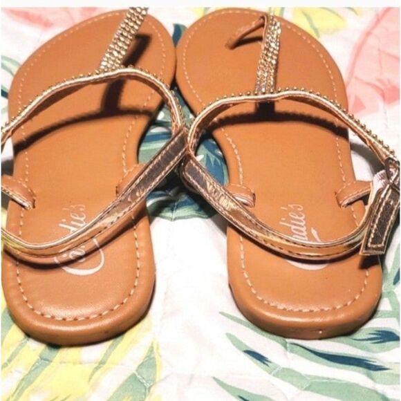 Tshape bling sandals sz Large 9 10 - Picture 5 of 5